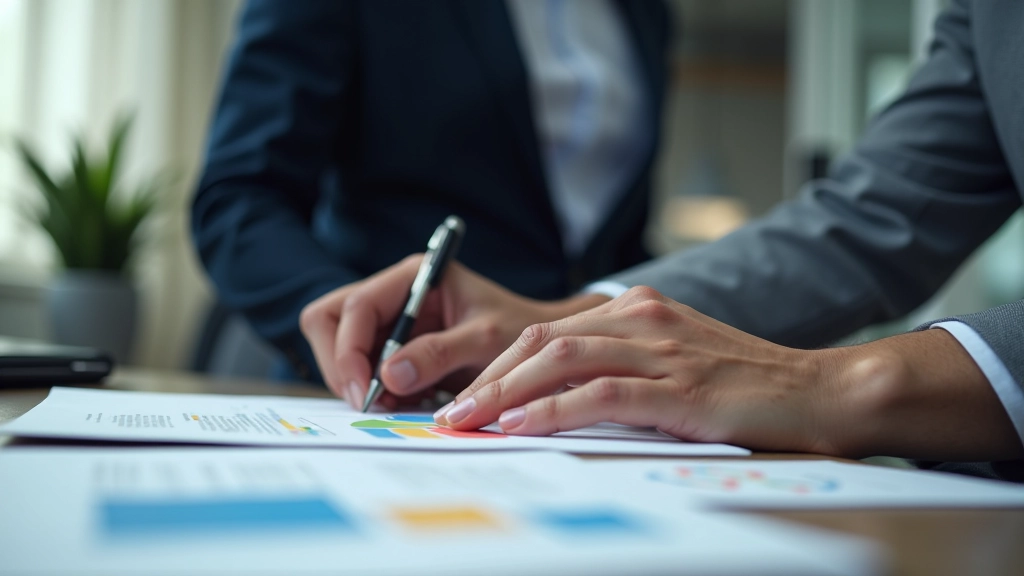 Professional organizing financial documents by fund category, showing color-coded folders representing different fund types