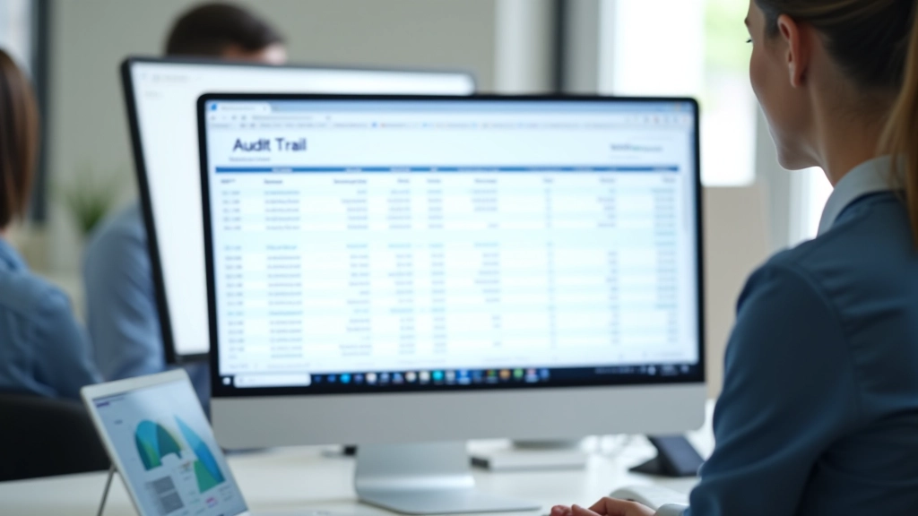 Audit trail report showing donation transaction history with timestamps and user activity records